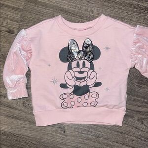 Disney Baby Minnie Mouse Pink Sweatshirt 12mo